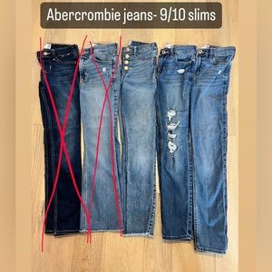 3 Pairs of Abercrombie Kids Jeans